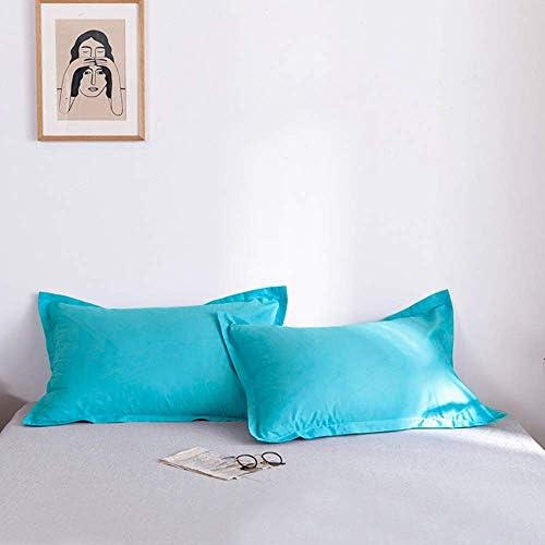 FLXXIE Microfiber Standard Pillow Shams Set of 2, Blue - Image 4