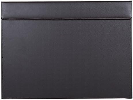 KINGFOM 18''x14'' Large Rectangle A3 Desk Writing & Drawing Desk Pad &Board Table Protector Mat with Paper Clip on Top Brown by KingfomLeatherHomeOfficeDecor