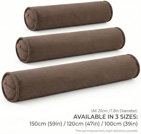Body Pillow for Side Sleepers, 59 x 7.87 Inches, Chocolate - Image 2