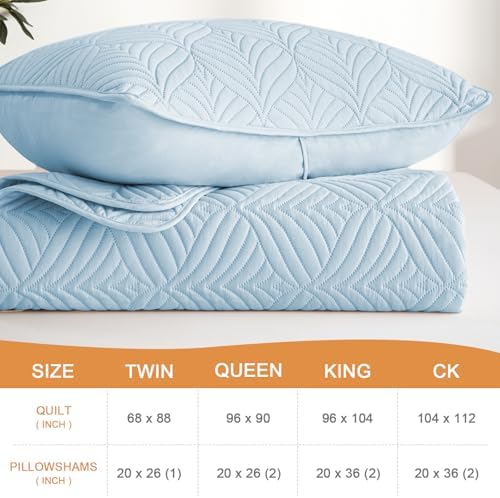 Whale Flotilla Extra Soft King Quilt Bedding Set, Lightweight Bedspreads - Image 4