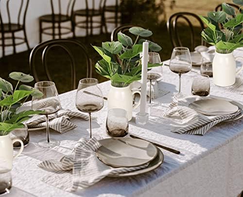 RECUTMS 6Bundles Fake Plants Tropical Palm Leaves Stems UV Resistant - Image 4