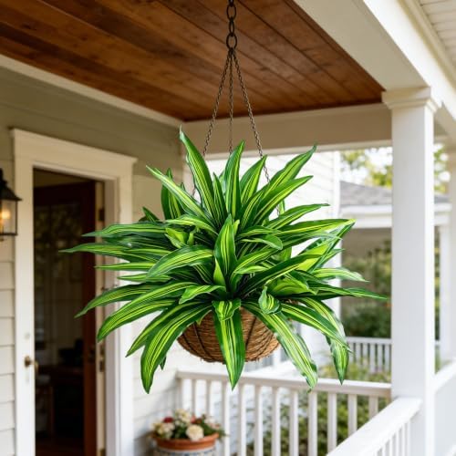 Fake Ferns, Faux Outdoor Plants UV Resistant,3D Real Touch Fake Plants,Weatherproof Artificial Plants Outdoor Indoor for Garden Porch Home Office Decor - Image 6
