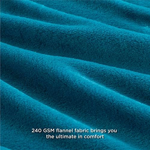 Bedsure GentleSoft Fleece Blankets King Size Teal - Bed Blanket Soft Lightweight Plush Cozy Fuzzy Luxury Microfiber, 108x90 inches - Image 5