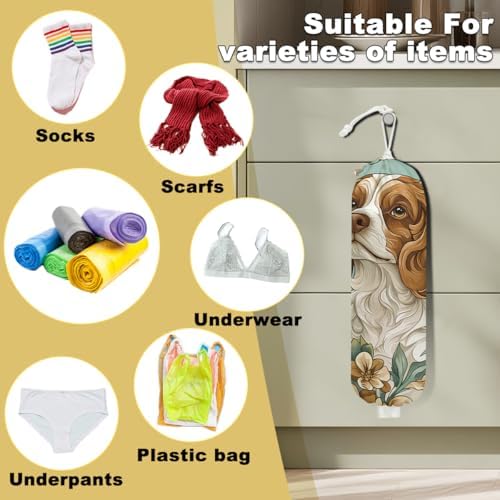 2Pcs Dog Plastic Bag Holder, Wall Mount Grocery Bag Holder - Image 3