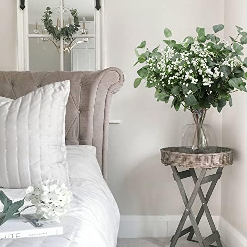 Beferr 5pcs Eucalyptus Stems & 6pcs Babys Breath Artificial Flowers Faux Greenery Bouquets for Wedding Table Centerpiece Home Decor - Image 5