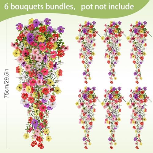 Artificial Flowers for Outdoors UV Resistant Spring Decor - Image 2