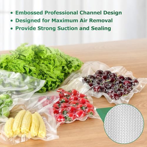 FRESKO Vacuum Sealer Bags Food Rolls 6 Packs - 8" x 20' & 11" x 20' - Image 3
