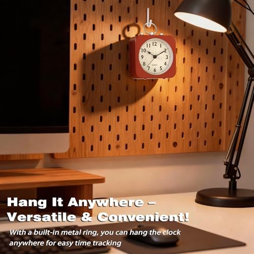 AYRELY® Small Metal Alarm Clock, Desk and Table Clock for Travel - Image 5