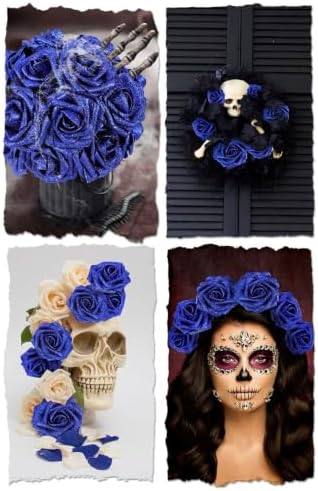 Artificial Roses Flowers Real Touch Fake Flower with Stem Decorations,25Pcs - Image 5