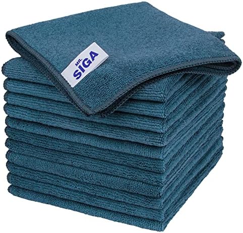 MR.SIGA Microfiber Cleaning Cloths, Streak Free Microfiber Towels, 12 Pack by MRSIGA