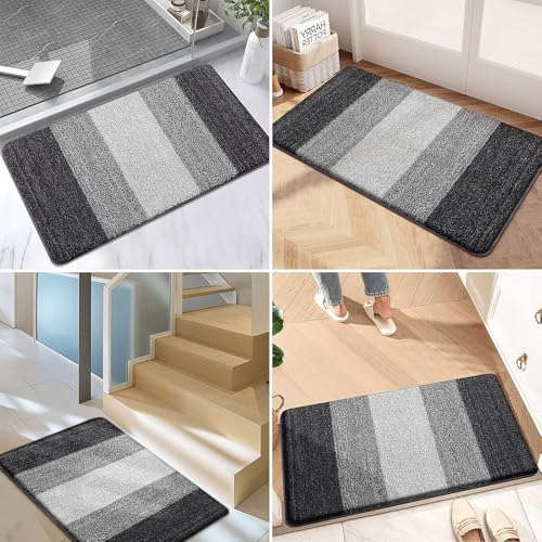 Kitinjoy Indoor Outdoor Door Mat, 45x27 Non-Slip Dirt Trapper Doormats - Image 6