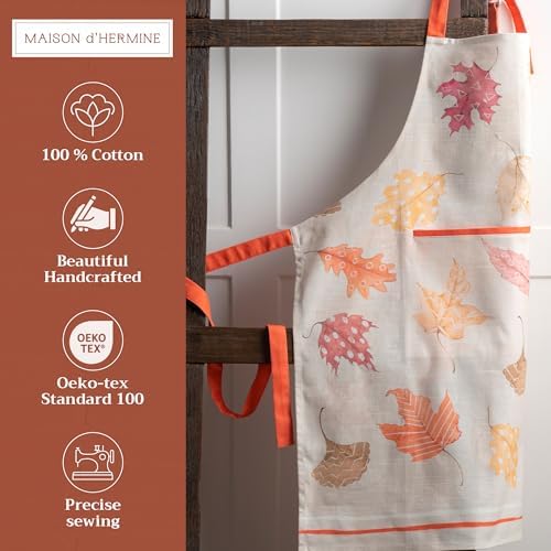 Maison d' Hermine Aprons for women with Pocket 100% Cotton (27.50"x31.50") - Image 2