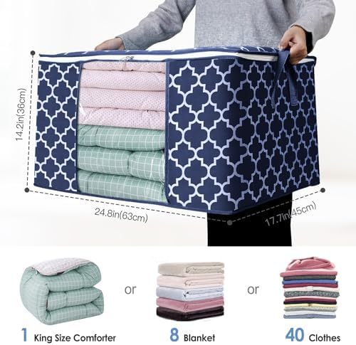 Storage Bags 100L 6Pack Clothes Organization and Storage Containers - Image 2