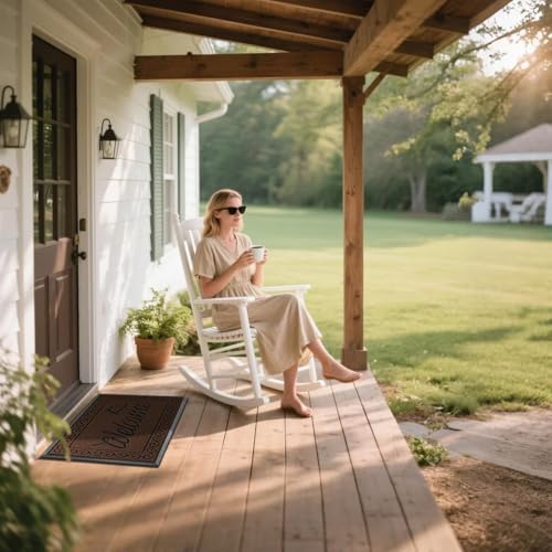 Yimobra Artificial Grass Welcome Mat, 29.5 x 17 in, Coffee - Image 3