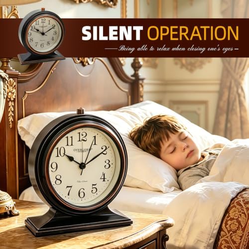 AuraSync Silent Quartz Desk Clock, Beautiful and Convenient Clock - Image 3
