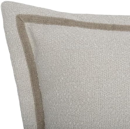 SAFAVIEH Home Collection - Pyper 15" x 23" Lumbar Pillow with Insert, Ivory Poly Boucle & Linen Decorative Accent Cushion (PLS9004B-1523) - Image 5