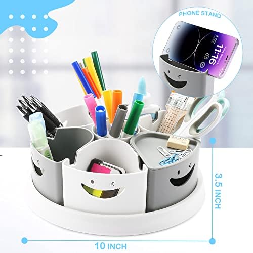 MeCids Art Supply Organizer Rotating Desk Organizer Pen Holder (10 IN) - Image 6