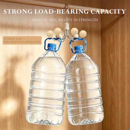 2 Pack 360° Swivel Hoodie Hangers Tank Top Hanger Bra Organzier Apricot - Image 5