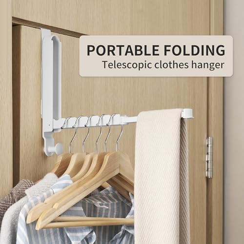RFOUO Over The Door Hooks Hanger,Fit Door up to 1 3/8", White, 2 Pack - Image 3