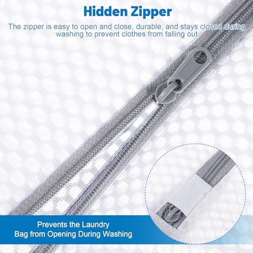 6-Pack Durable Honeycomb Mesh Laundry Bags for Delicates, 16 x 20 Inches - Image 3