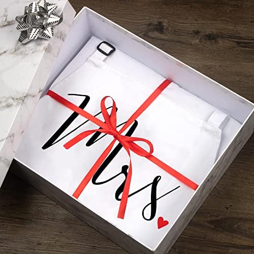 Prazoli His and Her Aprons - Mr and Mrs Couples Engagement, Cute Bridal Shower Gift Anniversary Wedding Registry Items & Decoration, Housewarming Gifts for New Home Newlywed - Image 6