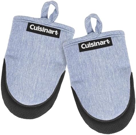 Cuisinart Mini Oven Mitts, 2-Pack, Neoprene Grip, Heat Resistant 350F by BestBrands