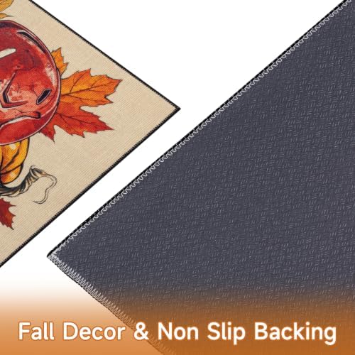Vaukki Fall Pumpkin Entryway Mat for Front Door, 32x48 Inch Entrance Mat - Image 6
