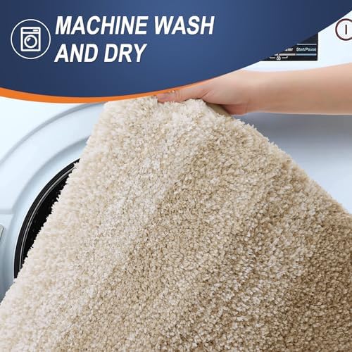 OLANLY Bathroom Runner Rug 47x17, Extra Soft Absorbent Microfiber Bath Rugs - Image 5