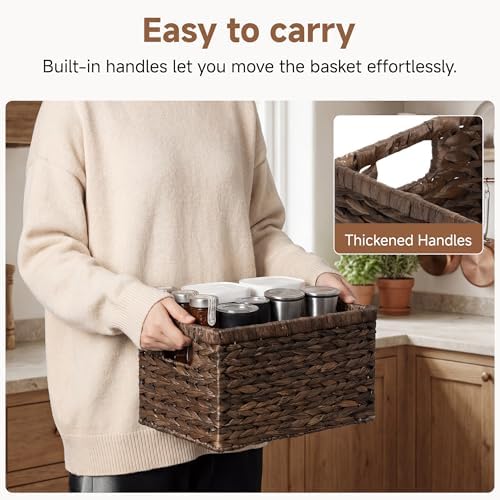 StorageWorks Storage Baskets for Organizing,Hyacinth Storage Baskets,2-Pack - Image 3