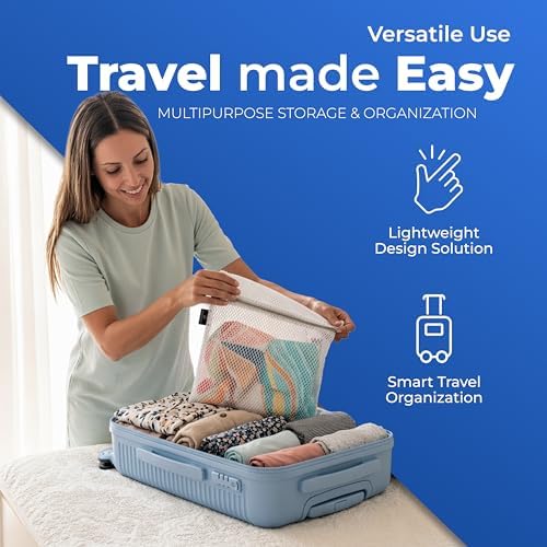 Handy Laundry Zippered Mesh Bags 4-Pack 12"x16", Honeycomb for Delicates - Image 6