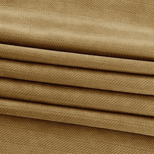 AMBERIS Bed Runner Single Layer Chenille Brown, Modern Style Bed Scarves for Home Hotel Decorations (Pillowcases Sold Separately) - Image 5