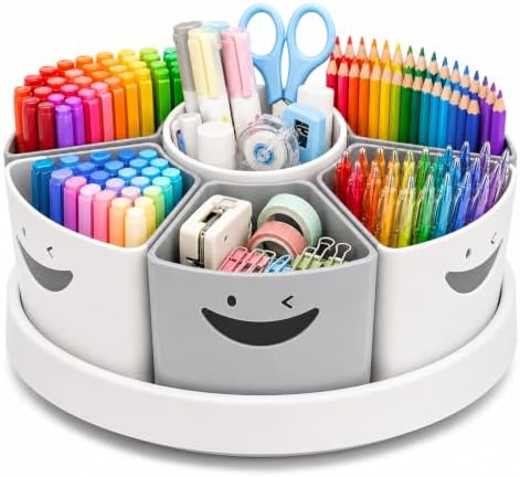 MeCids Art Supply Organizer Rotating Desk Organizer Pen Holder (10 IN) by MeCids