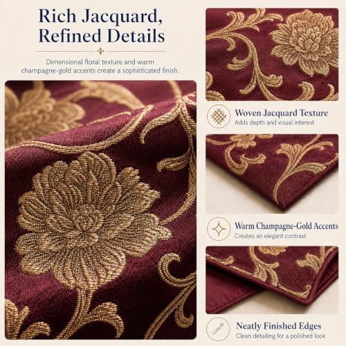 Jacquard Bed Runner Set with 2 Pillow Covers, No Filling, Bedding Decor - Image 3