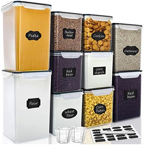 VERONES Large Tall Airtight Food Storage Containers, 10 PACK Containers Set by VERONES