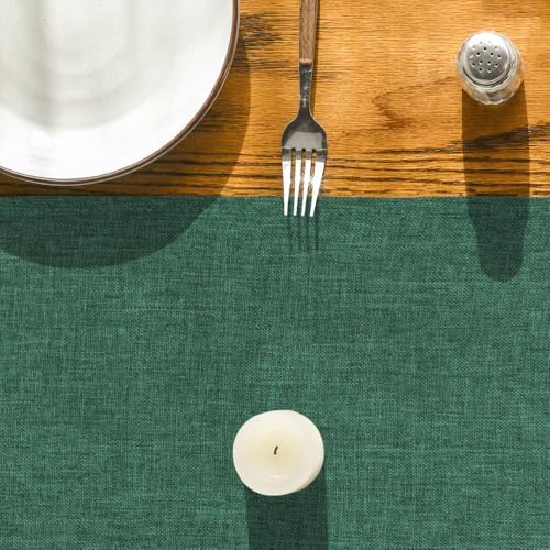 Artoid Mode Forest Green Table Runner, Seasonal Christmas Spring Washable Kitchen Dining Table Decoration for Home Party Decor 13x60 Inch - Image 2