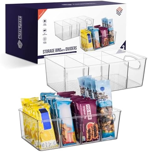 ClearSpace Pantry Organizers and Storage and Cabinet Organizer, 2 Pack by ClearSpace