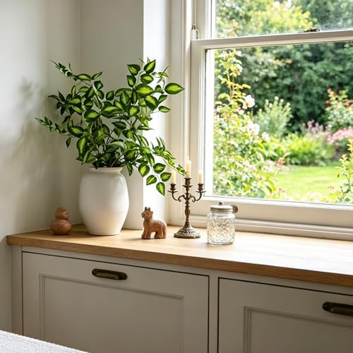 4PCS Faux Eucalyptus Stems Artificial Greenery for Centerpieces Home Decor - Image 7