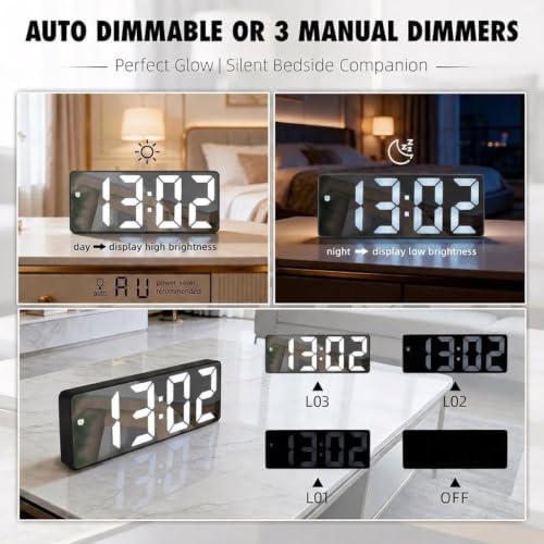 Mini Digital Exquisite Desk Clock LED Display - Image 2