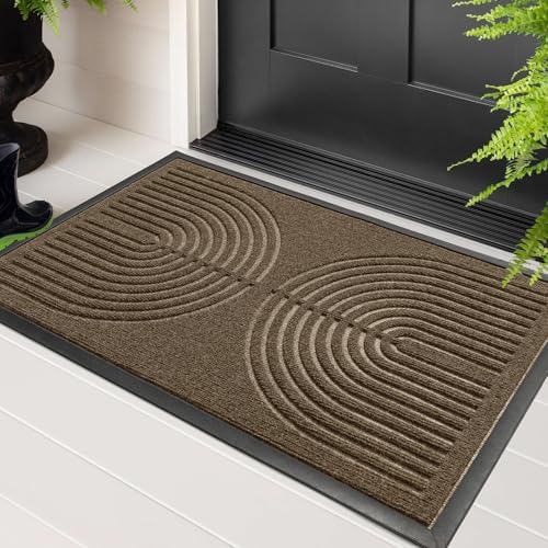RORA Front Door Mat Outside Entrance, Indoor Welcome Doormat 29.5x17 by RORA