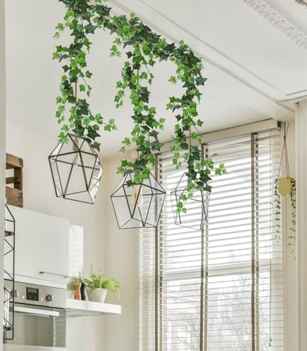 RECUTMS 6Strand Artificial Ivy Greenery Garland Silk Fake Vines Plant 6.3Ft - Image 6