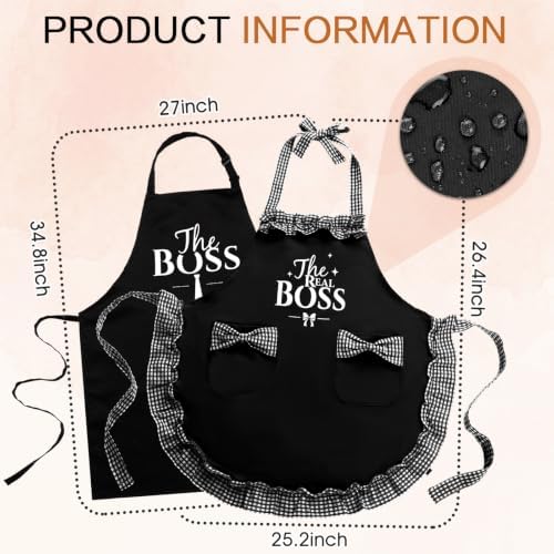 King & Queen Aprons Gift for Couple - Image 2