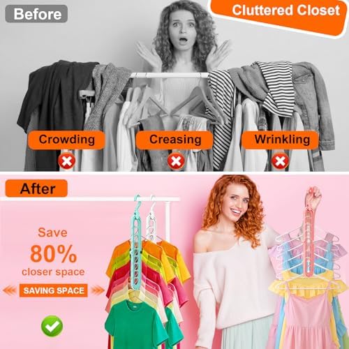 HEYHOUSE Closet Organizers and Storage,College Dorm Room Essentials Hangers - Image 2