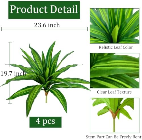 Fake Ferns, Faux Outdoor Plants UV Resistant,3D Real Touch Fake Plants,Weatherproof Artificial Plants Outdoor Indoor for Garden Porch Home Office Decor - Image 2