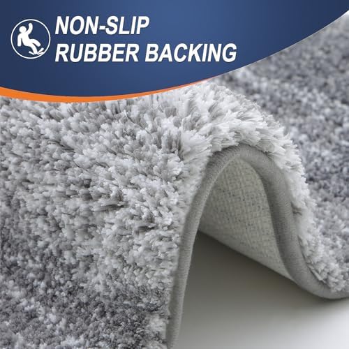 OLANLY Bathroom Runner Rug 44x24, Extra Soft Absorbent Microfiber Bath Rugs - Image 4