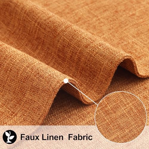homing Faux Cotton Linen Placemats Set of 6, Cloth Dining Table Mats - Image 3