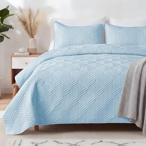 Whale Flotilla Extra Soft King Quilt Bedding Set, Lightweight Bedspreads by WHALEFLOTILLA