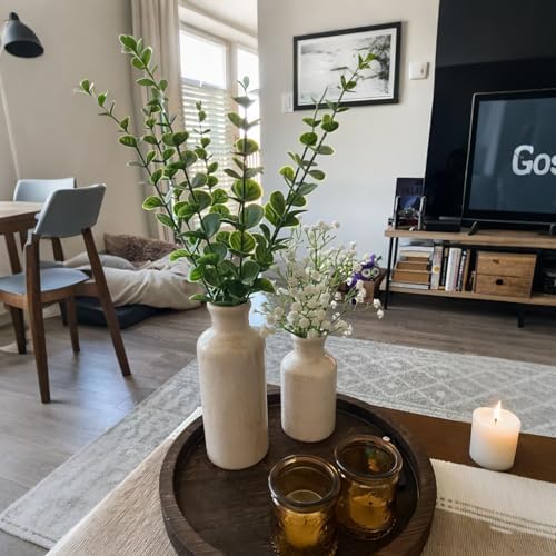 10pcs Eucalyptus Stems Artificial Eucalyptus Leaves Fake Greenery Branches Fake Flowers for Wedding Centerpiece Spring Easter Farmhouse Home Decoration - Image 6