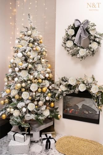 Artificial Roses Flowers Real Touch Fake Roses Flowers Decorations,50Pcs - Image 7