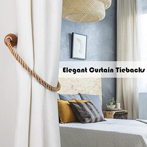 Strong Magnetic Curtain Tiebacks Decorative Rope Tie Backs Holdbacks Porlau - Image 6
