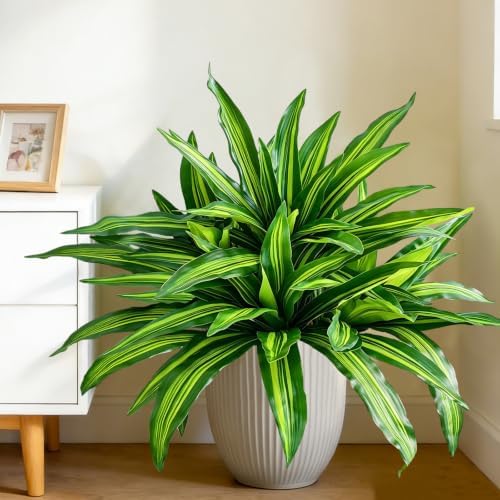 Fake Ferns, Faux Outdoor Plants UV Resistant,3D Real Touch Fake Plants,Weatherproof Artificial Plants Outdoor Indoor for Garden Porch Home Office Decor - Image 5